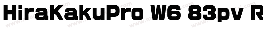 HiraKakuPro W6 83pv RKSJ H字体转换